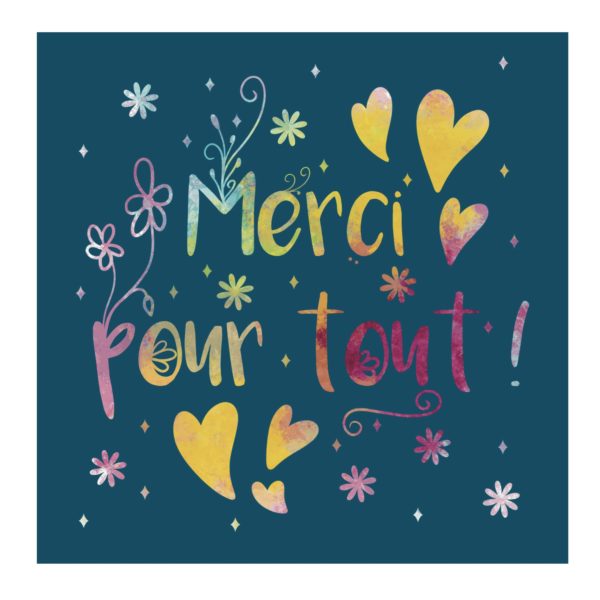 Coupon illustré Merci pour tout