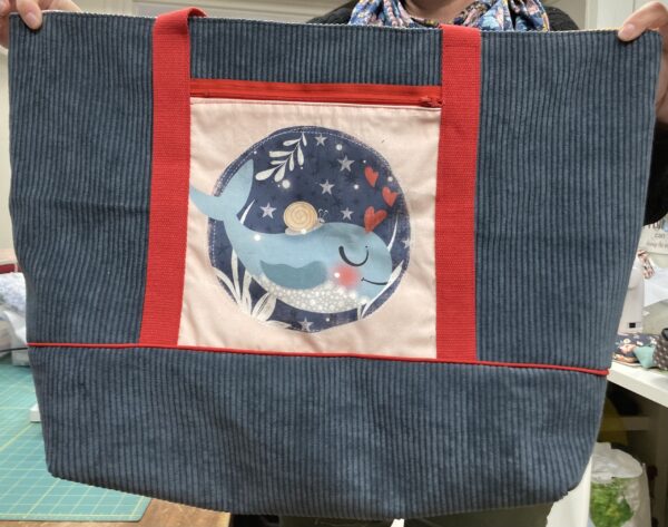 Sac cabas avec coupons baleine