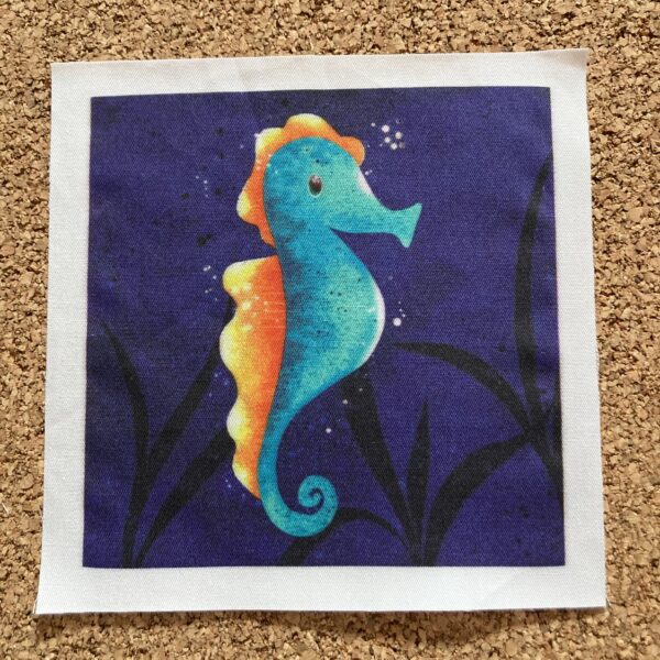 Coupon illustré hippocampe