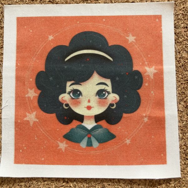 Coupon illustré retro girl