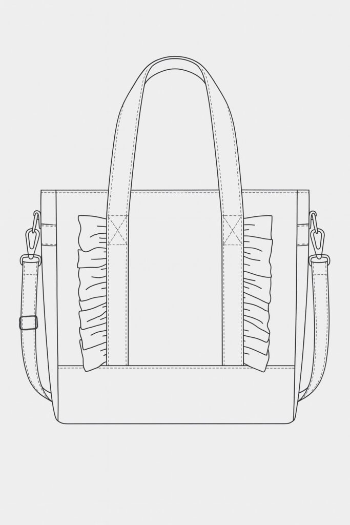 Dessin technique sac agaric